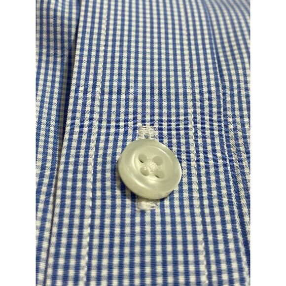 Proper Cloth Shirt Light Blue Check Size Small 19x30 100% Cotton - Picture 6 of 9